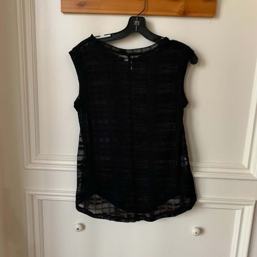 BCBGeneration Knit Sheer Top